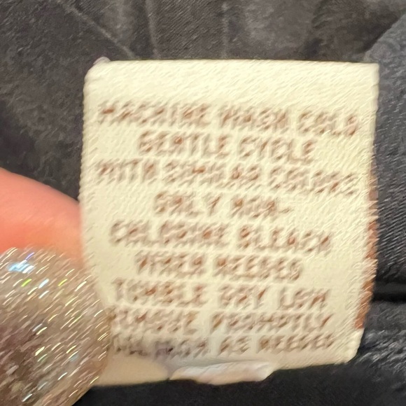 Liz Lange Maternity Dress Career Ruffle Professional Black Turquoise Medium - Picture 8 of 8